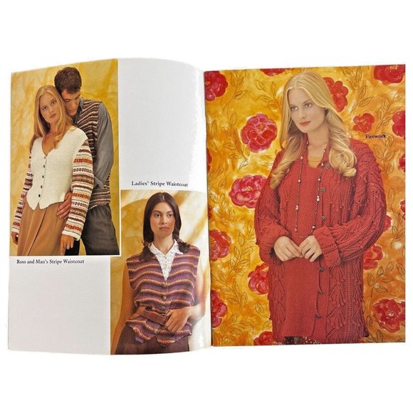 1995 Annabel Fox Knitting Pattern Book Booklet Summertime Women Men Vintage - Picture 3 of 6